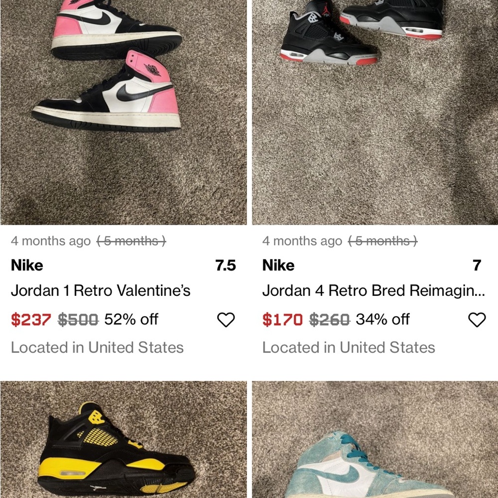 Nike Jordan (multiple pairs need gone asap)